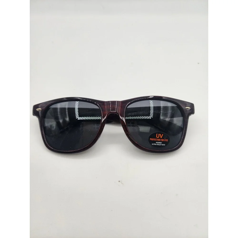 FedEx Wood Grain Wayfarer Sunglasses UV Protection One Size